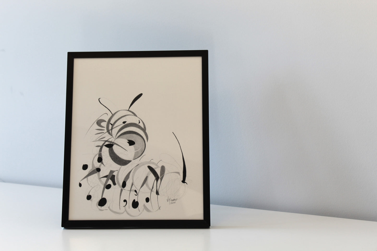 Édition limitée - Chenille noir et blanc